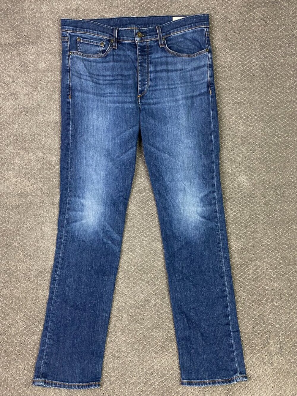 Rag & Bone Fit 2 Slim Jeans Mens 36x33 Blue Minna Throop Stretch fit